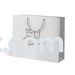 NEW! STRONGER Silver-Edged Shabbat Shalom Gift Bags 9.84 H x 12 W x 4 D (Standard)