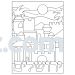 Yerushalayim - Jerusalem Israel Sand Art (Bulk Cards)