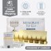 Prepacked Tin Mivtzoim Menorah Kit With Standard 4" Candles - 60/Case [FREE USA GROUND SHIPPING]