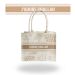 Beige Cotton Canvas Jadore Challah Tote Bags - Ships from CA & NJ