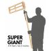 Purim Wooden Rachet Gragger™  – Super Giant (4.4 ft / 52.3") 