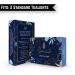 Empty Navy Blue Neshek Box for 2 Standard Tealights