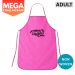 Pink - Nonwoven Adult Mega Challah Bake Apron