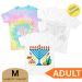 Medium ADULT Chanukah Tshirt - Color / Tie-Dye your own
