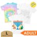 Large ADULT Chanukah Tshirt - Color / Tie-Dye your own