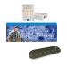 GENERIC LID MENORAH STANDARD PREPACKED KIT WITH TALL CANDLES (Menorah, Candles, and Box) by 50 - Light For Israel