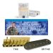 GENERIC TIN MENORAH STANDARD PREPACKED KIT WITH TALL CANDLES (Menorah, Candles, and Box) by 50 - Light For Israel