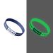 Glow in the Dark Am Yisrael Chai Blue Bracelet / Wristband with White Writing - Allowed on Yom Tov!