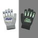Happy Chanukah Glow in the Dark Adult Size Glove Grey -Multicolor Logo