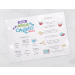 Kids Challah Bake Laminated Mat w/ Recipe - Yields 1 Challah