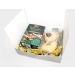 Filled Green Purim Shaloch Manos Box 4.85 x 7 x 1.4 - Price includes shipped, ship to individual addresses