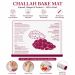 Pink Transparent Silicone Challah Bake Mat – Flexible