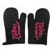 Black - Mega Challah Bake Oven Mitten Set [2 Gloves/Set] 