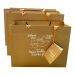 Largest Gold Shana Tova Bag & Gift Card 13.75W x 10.1H x 5D  