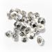 Metal Menorah Bases/Inserts with Rim for Chanukah - Pack of 45 pieces