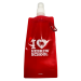 Red - I Love Hebrew School Foldable Water Bottle with Keychain