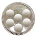 Durable and Deluxe Quality traditional Silver-Like Plastic Seder Plate