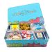 Filled Large Tin Happy Purim Tea Box - Elegant Option 