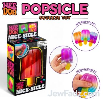 Prepacked NeeDoh-Shaped Popsicle Squeeze Toy (w/ Logo) with Boxes (w/ Logo)