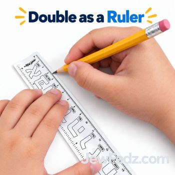 Color Your Own - Aleph Bet Slapband + Ruler