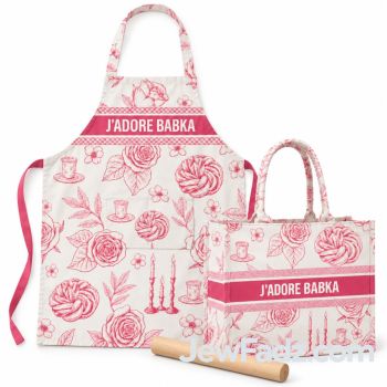 Pink Jadore Babka Apron & Tote Bag